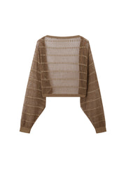 Women's Hollow-out Vest Knit Cardigan