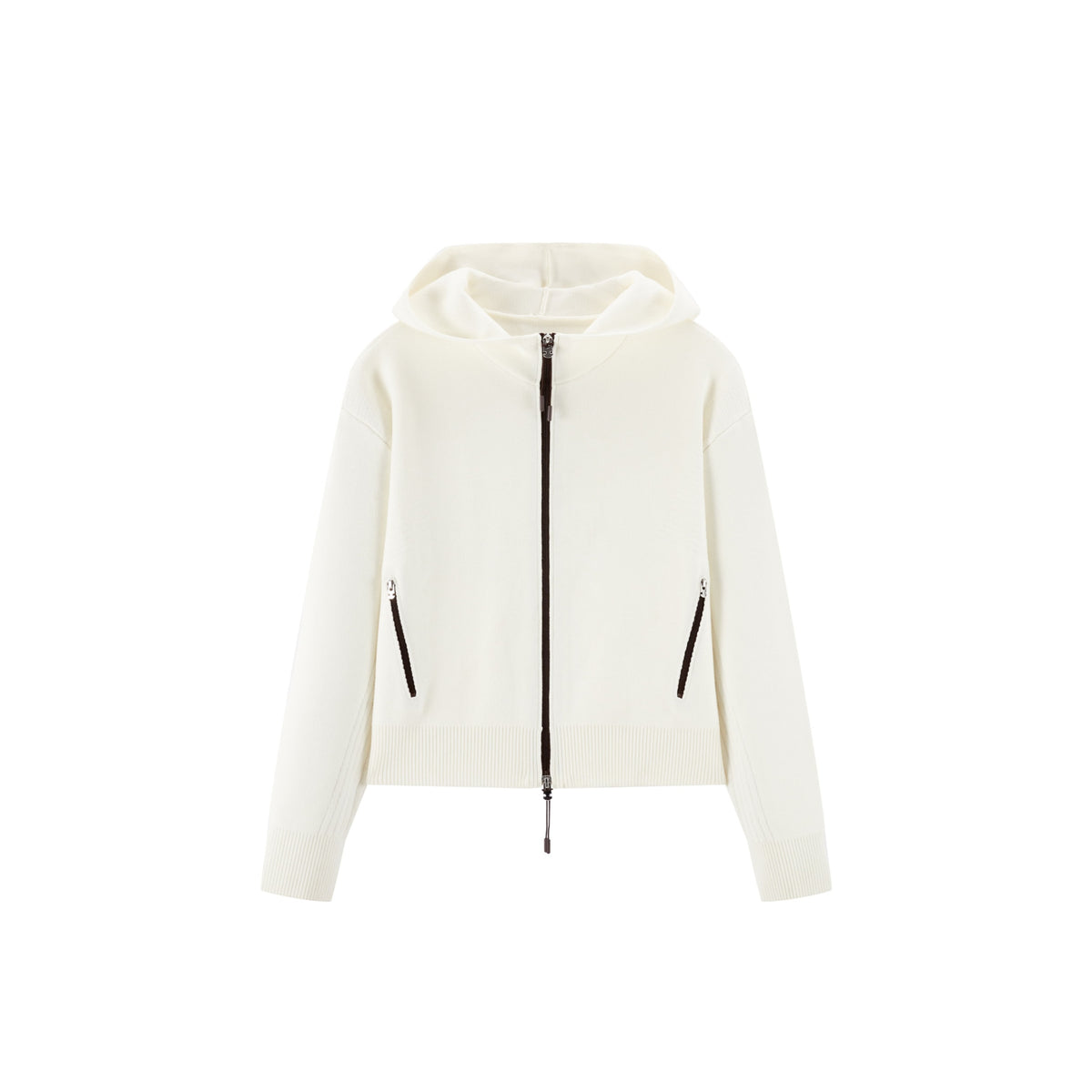 Women's Commuter Double-Zip Hooded Knit Cardigan