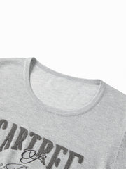 Women's Shirred Knit Top with Chenille Embroidery