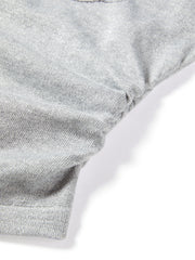 Women's Shirred Knit Top with Chenille Embroidery