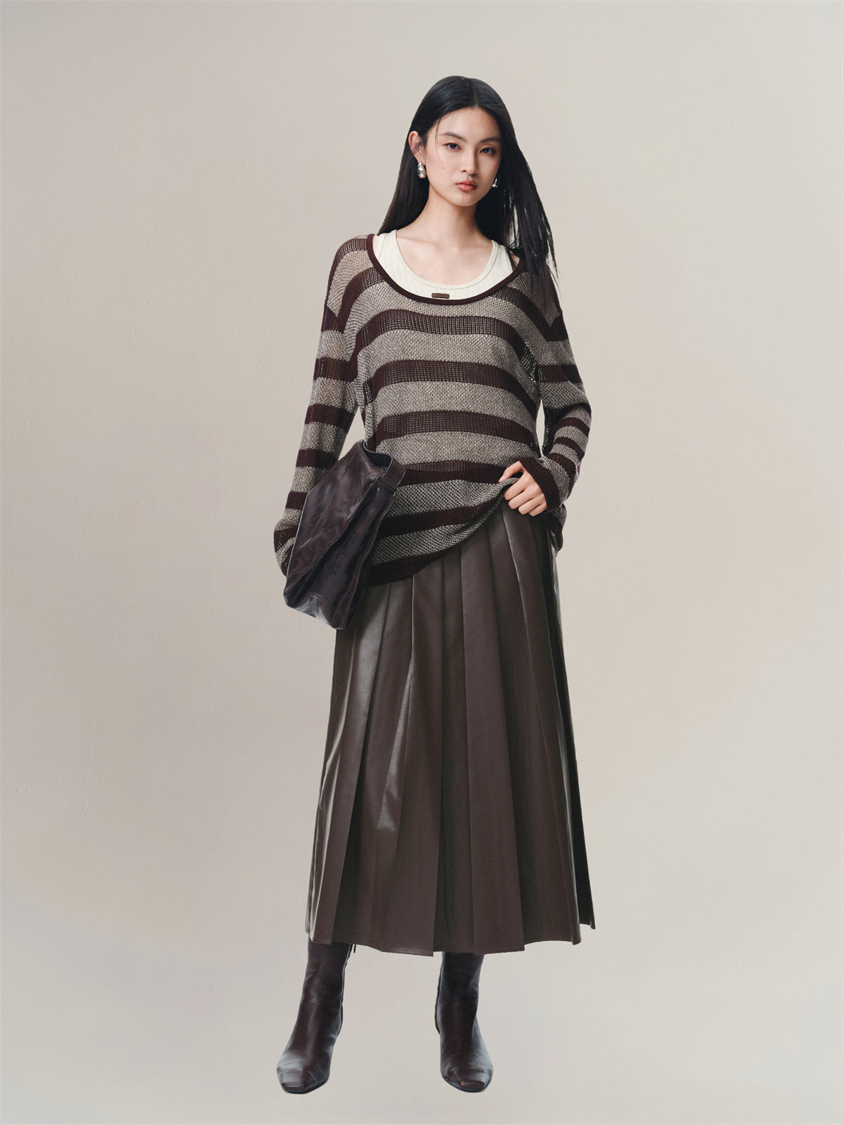 Women's Lyocell Knit Cover-Up Two-Piece Set