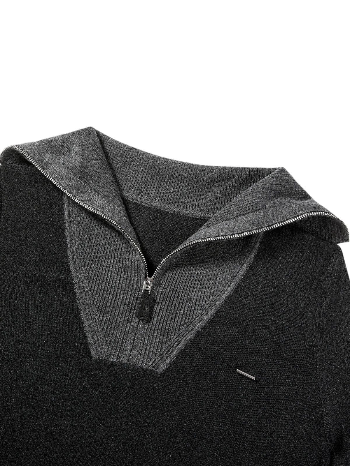 Women's Wool-Blend Wide-Lapel Knit Pullover
