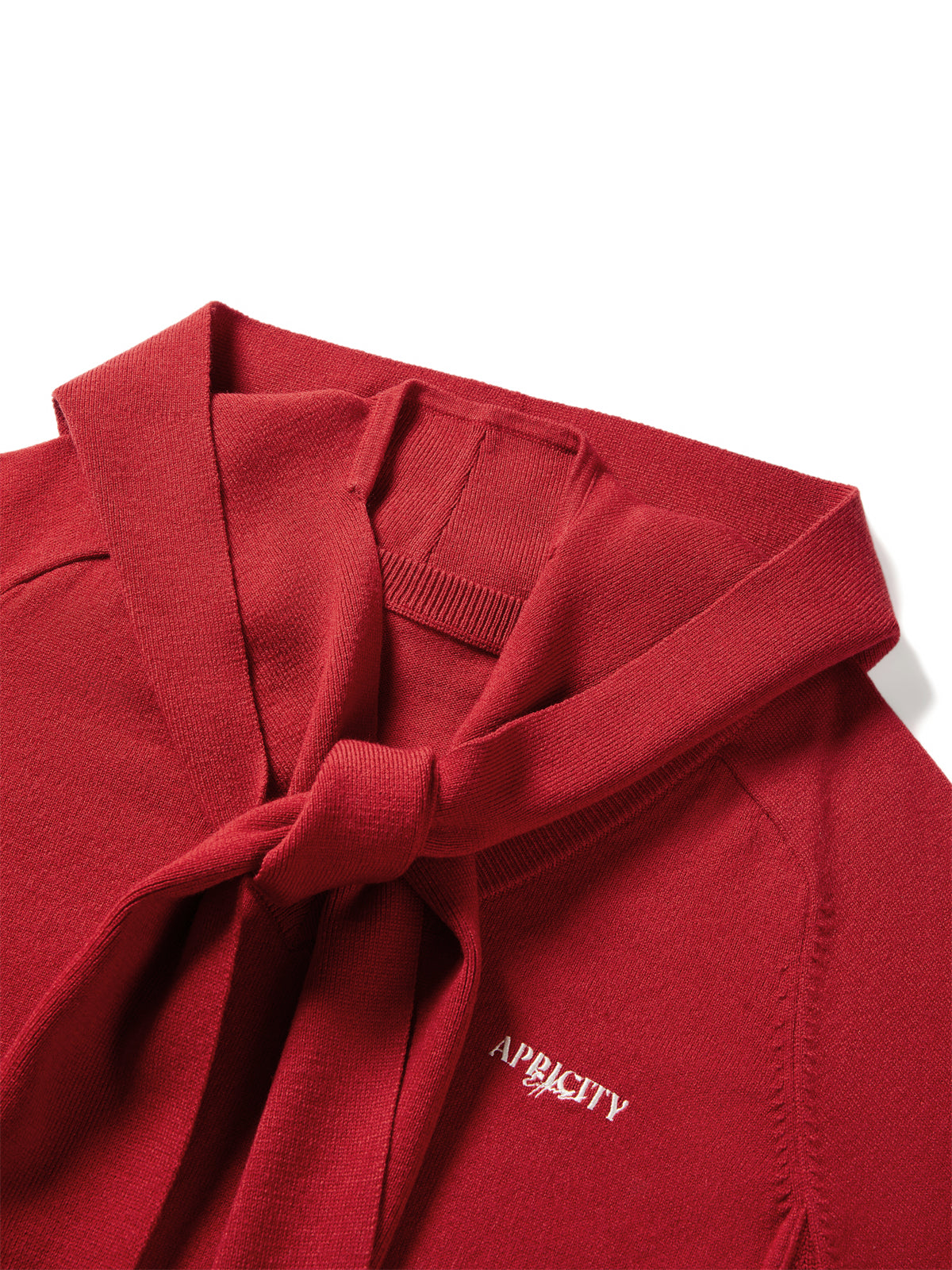 Women's V-Neck Knit Sweater with Detachable Hooded Cape