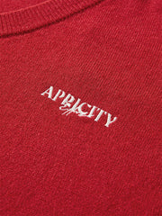 Women's V-Neck Knit Sweater with Detachable Hooded Cape