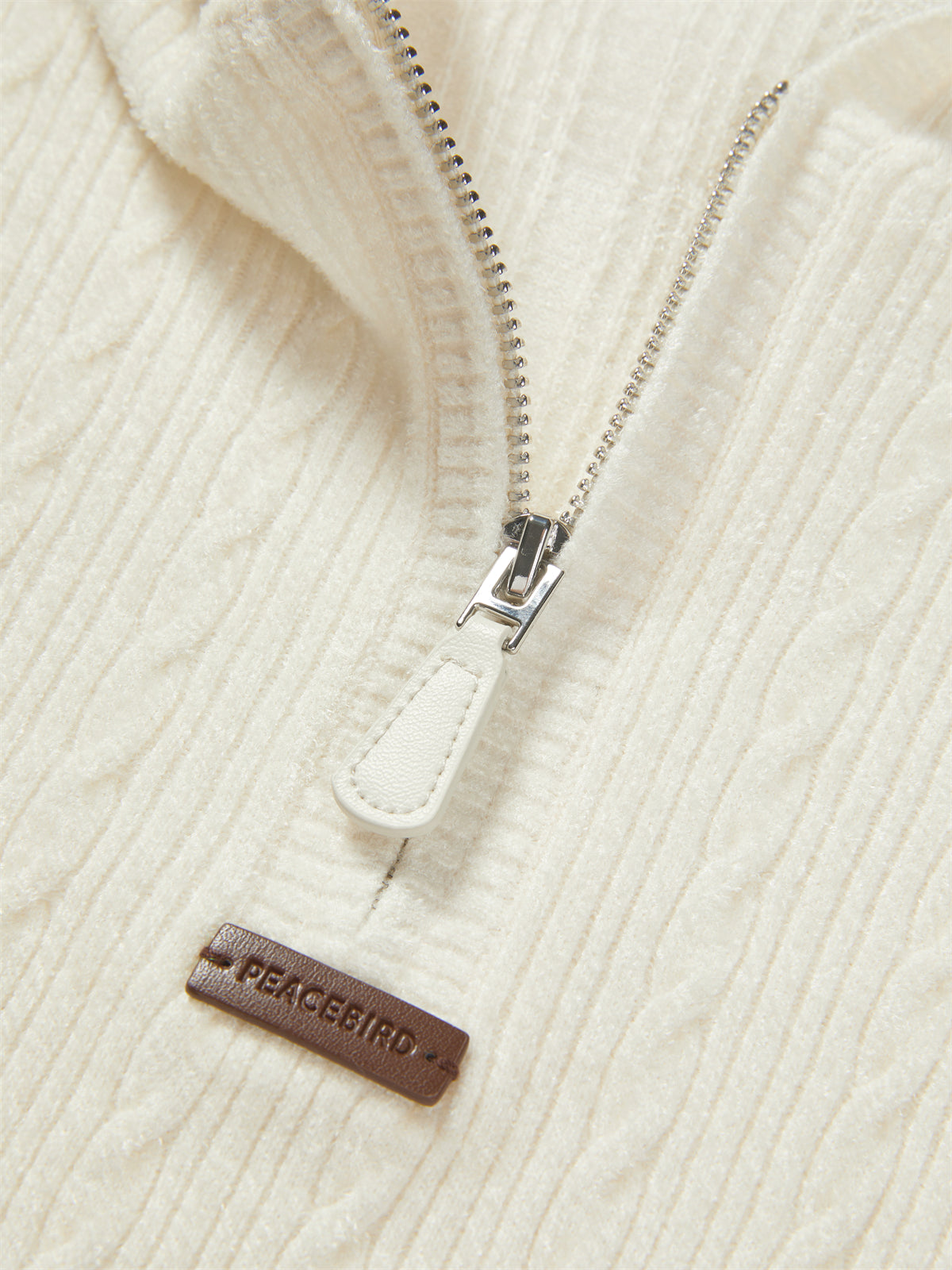 Women's Short Cable-Knit Hooded Sweater