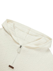 Women's Short Cable-Knit Hooded Sweater