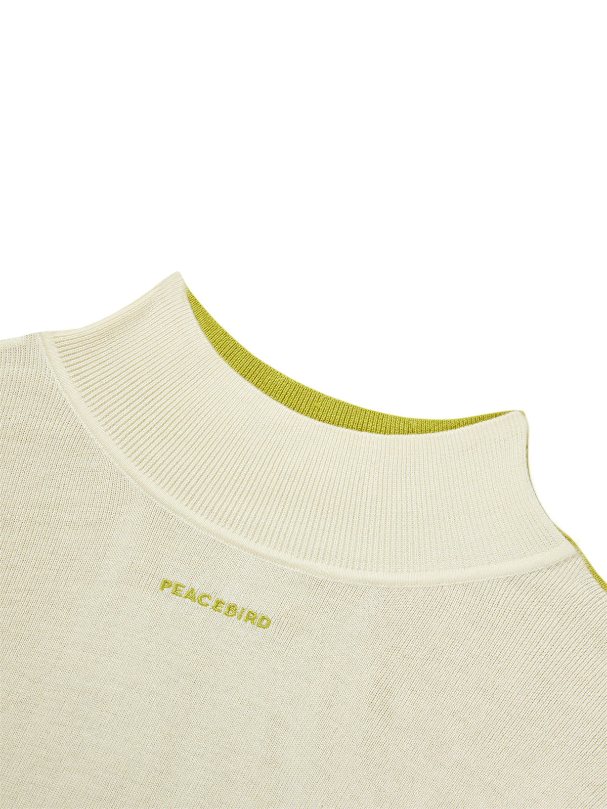 Women's Contrast Mock-Neck Knit Top