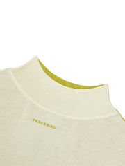 Women's Contrast Mock-Neck Knit Top