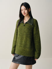 Women's Oversized Textured Knit Sweater