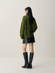 Women's Oversized Textured Knit Sweater