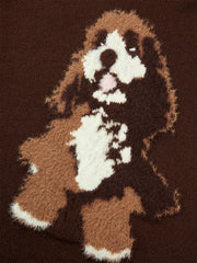 Women's Oversized Jacquard Graphic Sweater