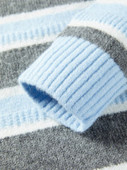 Women's Mohair-Blend Striped Drop-Shoulder Knit Sweater