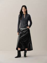 Women's Short Layered-Look Embroidered Sweater