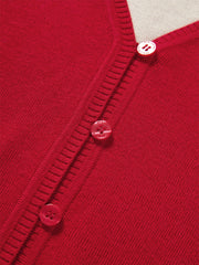 Women's Wool-Blend Contrast Layered-Look Sweater