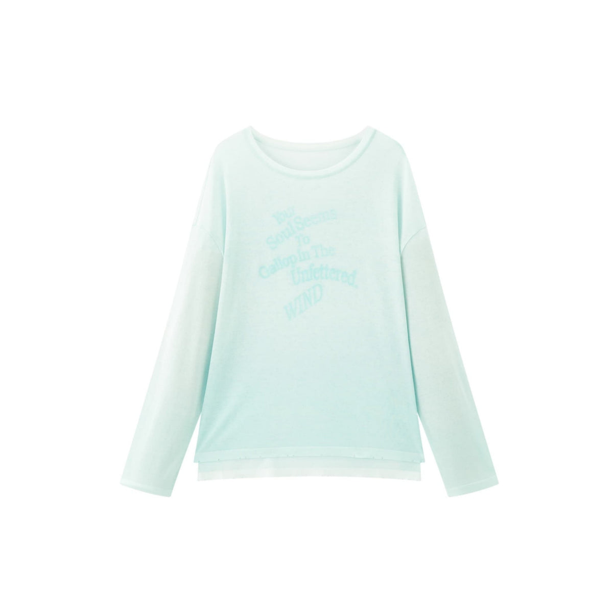 Women's Casual Gradient Letter-Print Cover-Up