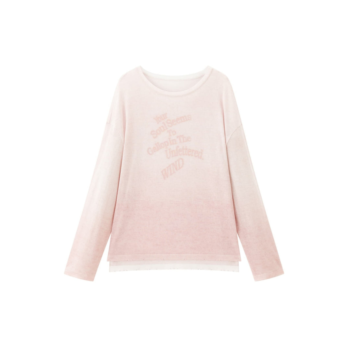 Women's Casual Gradient Letter-Print Cover-Up