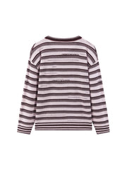 Women's Casual Contrast-Stripe Wool Knit Cover-Up