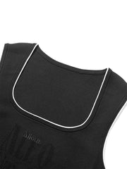 Women's Embroidered Soft Knit Tank Top