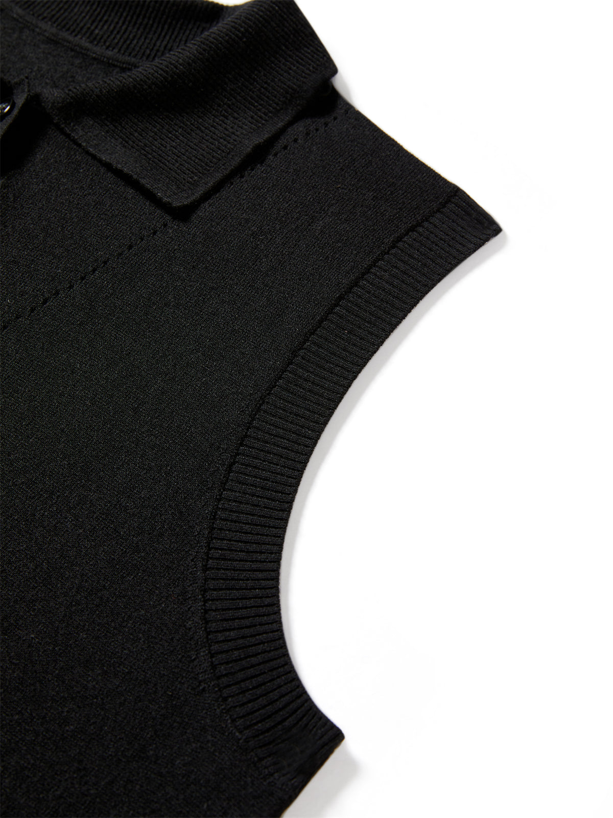 Women's Wool Blend Collared Knit Vest