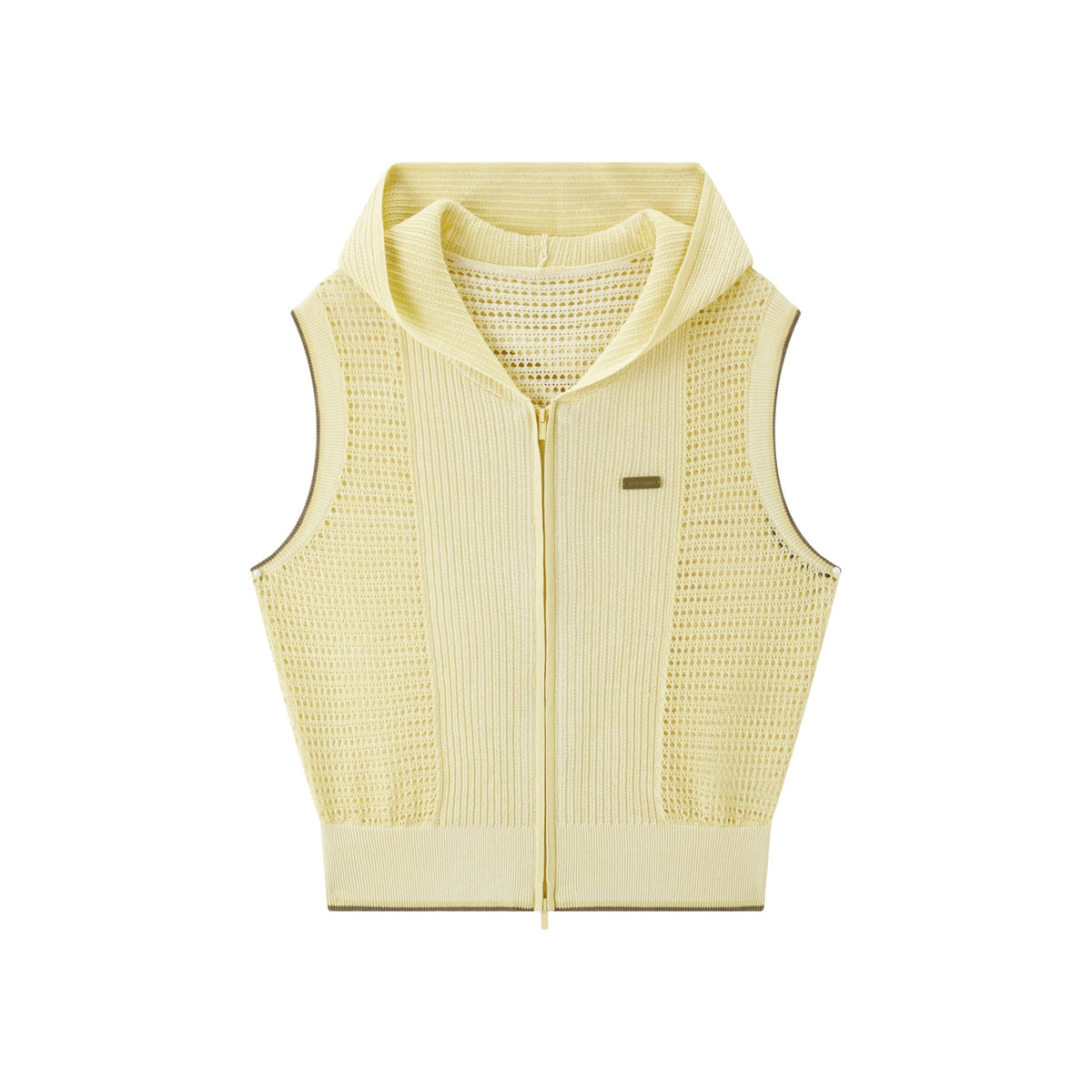 Women's Casual Hooded Hollow Out Knit Vest
