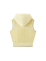 Women's Casual Hooded Hollow Out Knit Vest