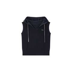 Women's Casual Hooded Knit Tank Top