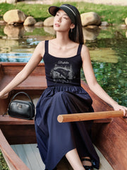 Women's Sleeveless Printed Dress