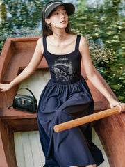 Women's Sleeveless Printed Dress