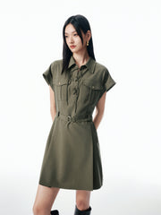 Women's Belted Utility Dress