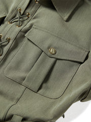 Women's Belted Utility Dress