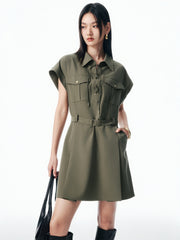 Women's Belted Utility Dress