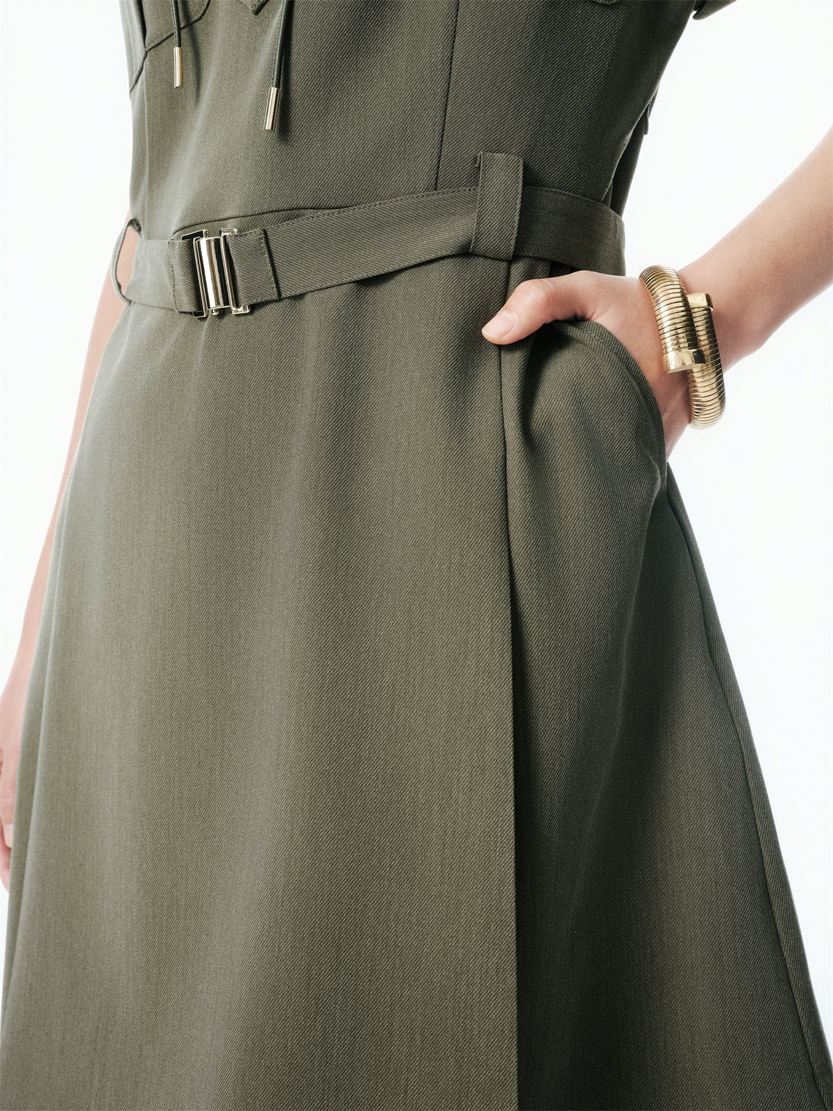 Women's Belted Utility Dress