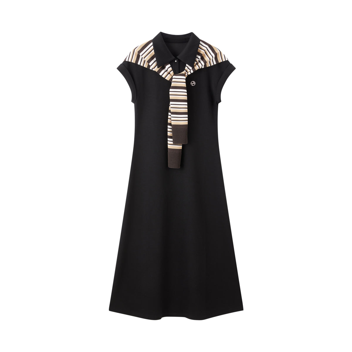 Women's Dress with Detachable Shawl