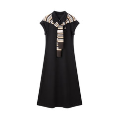 Women's Dress with Detachable Shawl