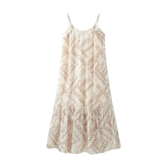 Women's Backless Spaghetti Strap Holiday Maxi Dress