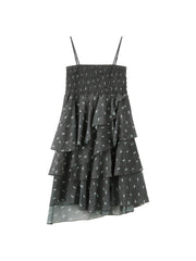 Women's Elegant Camisole Ruffle Tiered Dress