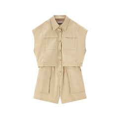 Women's Workwear Romper Casual Shorts