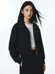 Women's Cropped Cotton Casual Jacket