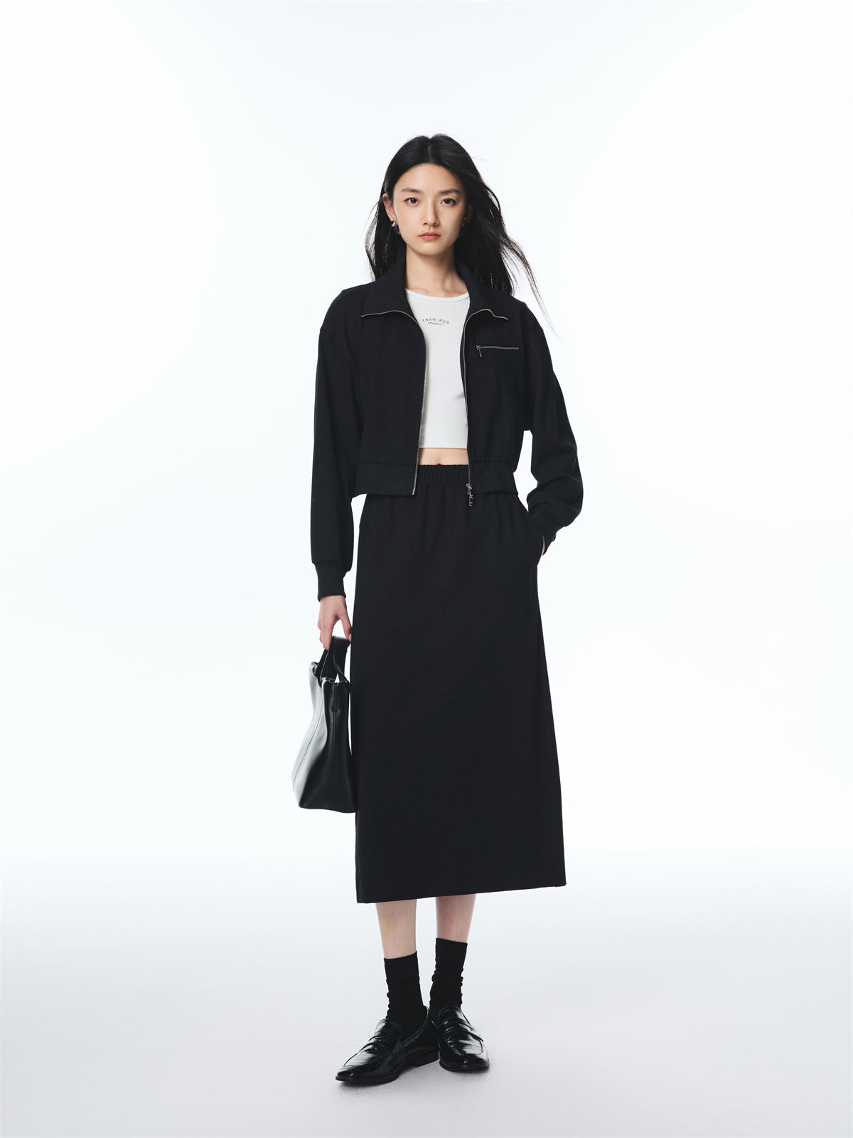 Women's Cropped Cotton Casual Jacket
