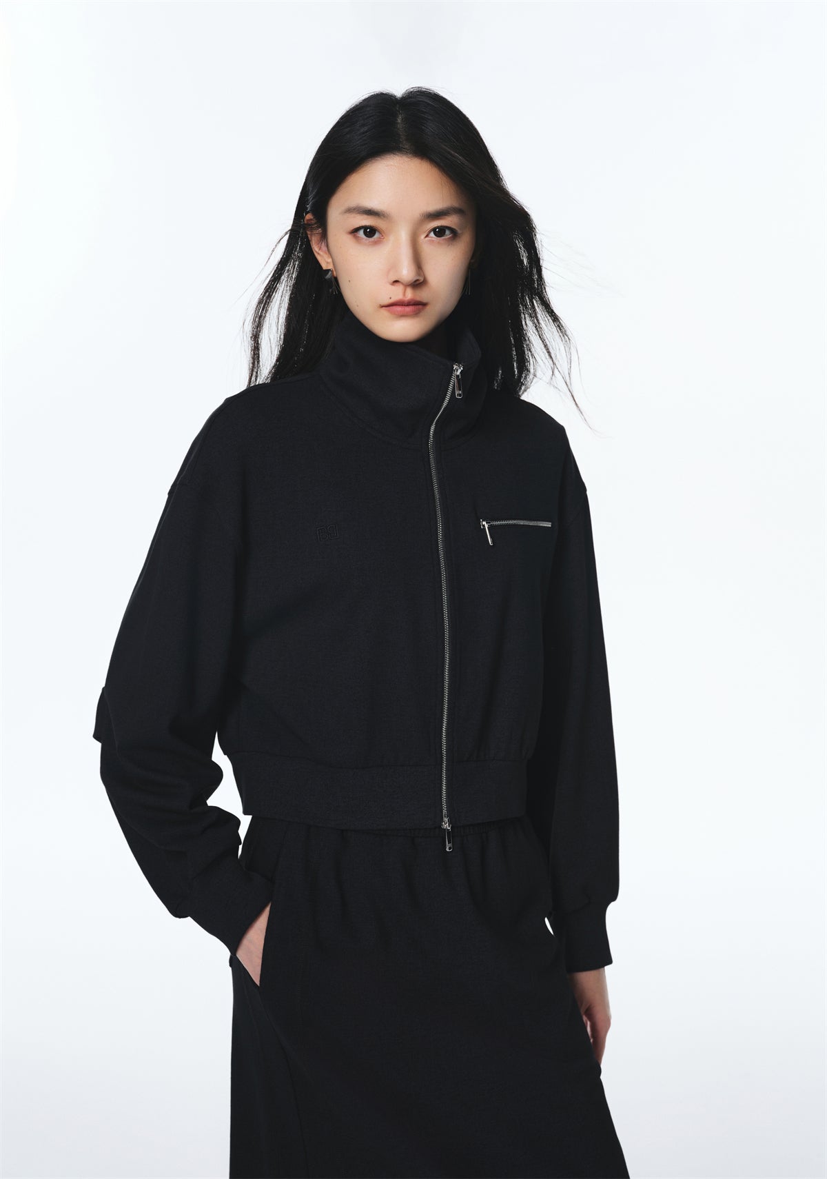 Women's Cropped Cotton Casual Jacket