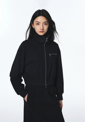 Women's Cropped Cotton Casual Jacket