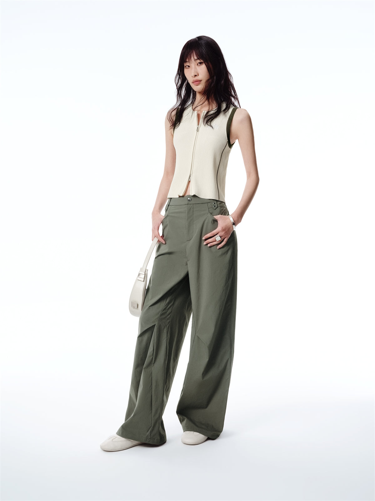 Women's UV-Protective Straight-Leg Parachute Pants