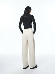 Women's High-Waisted Barrel-Leg Utility Pants