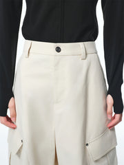 Women's High-Waisted Barrel-Leg Utility Pants