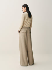 Women's High-Waist Wide-Leg Utility Pants
