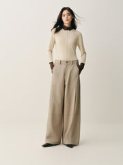 Women's High-Waist Wide-Leg Utility Pants