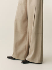 Women's High-Waist Wide-Leg Utility Pants