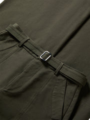 Women's Wide-Leg Pants with Detachable Belt