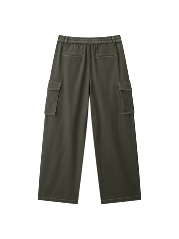 *US Final Sale* Women's Utility Wide-Leg Curved Pants