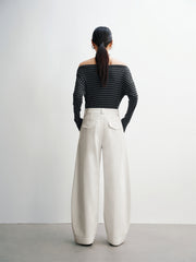 Women's Basic Oversized Banana Pants